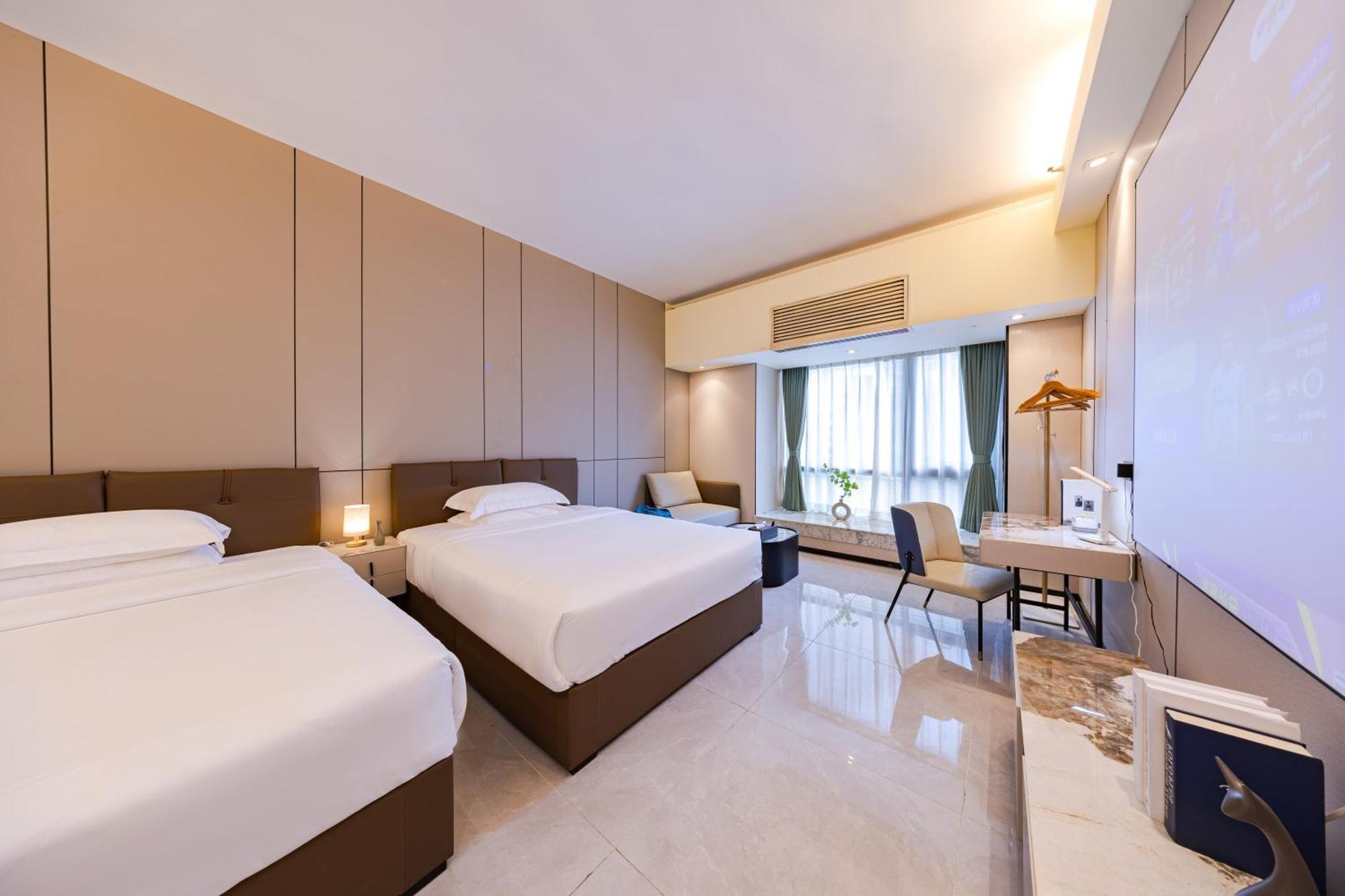 Yu Manju High-Floor Huge-Screen Audiovisual Hotel-Guangzhou Tower Zhujiang New Town Sports West Road Branch Exteriör bild