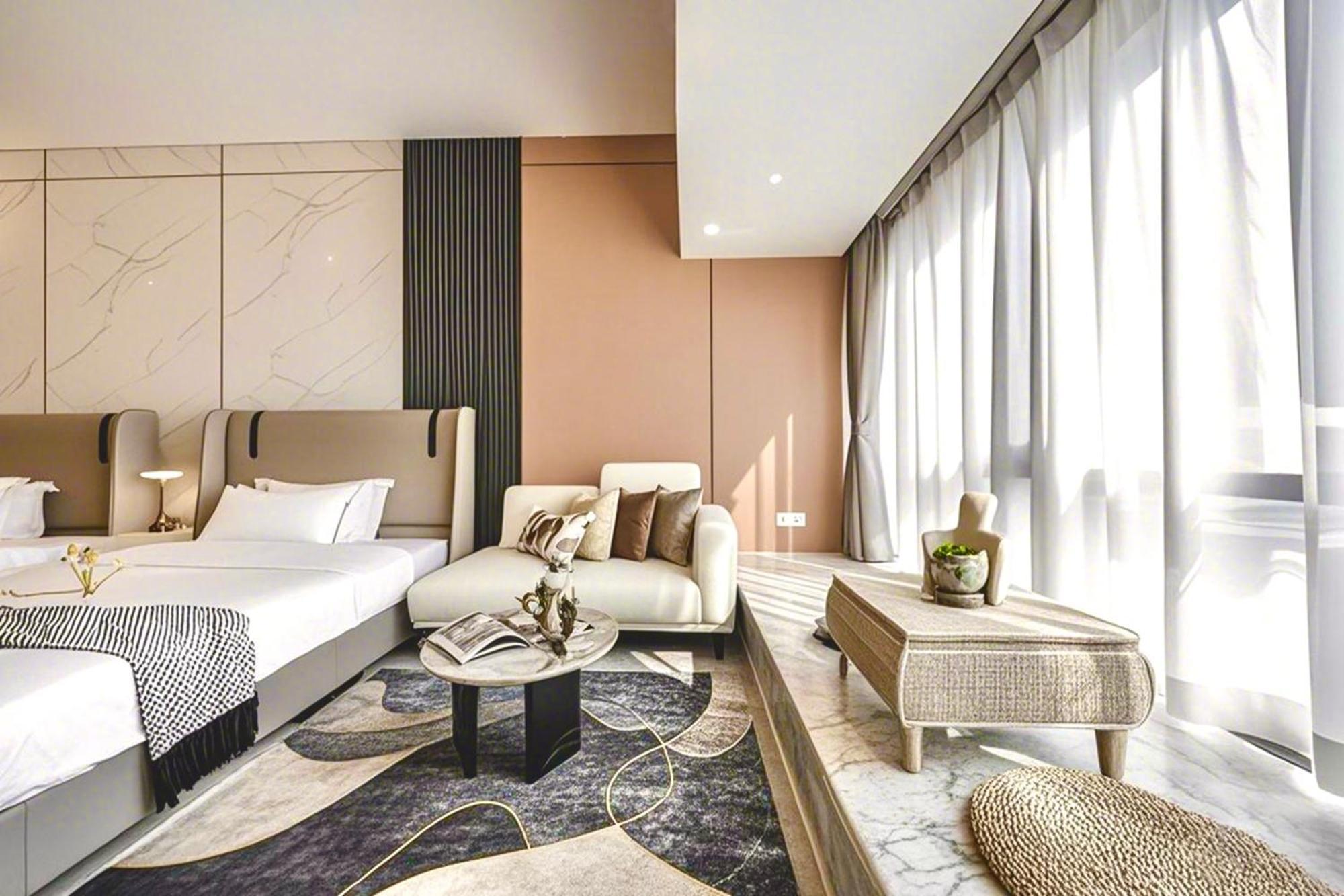 Yu Manju High-Floor Huge-Screen Audiovisual Hotel-Guangzhou Tower Zhujiang New Town Sports West Road Branch Exteriör bild