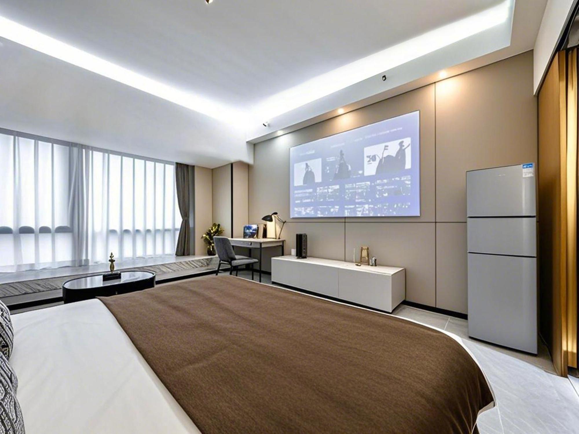 Yu Manju High-Floor Huge-Screen Audiovisual Hotel-Guangzhou Tower Zhujiang New Town Sports West Road Branch Exteriör bild