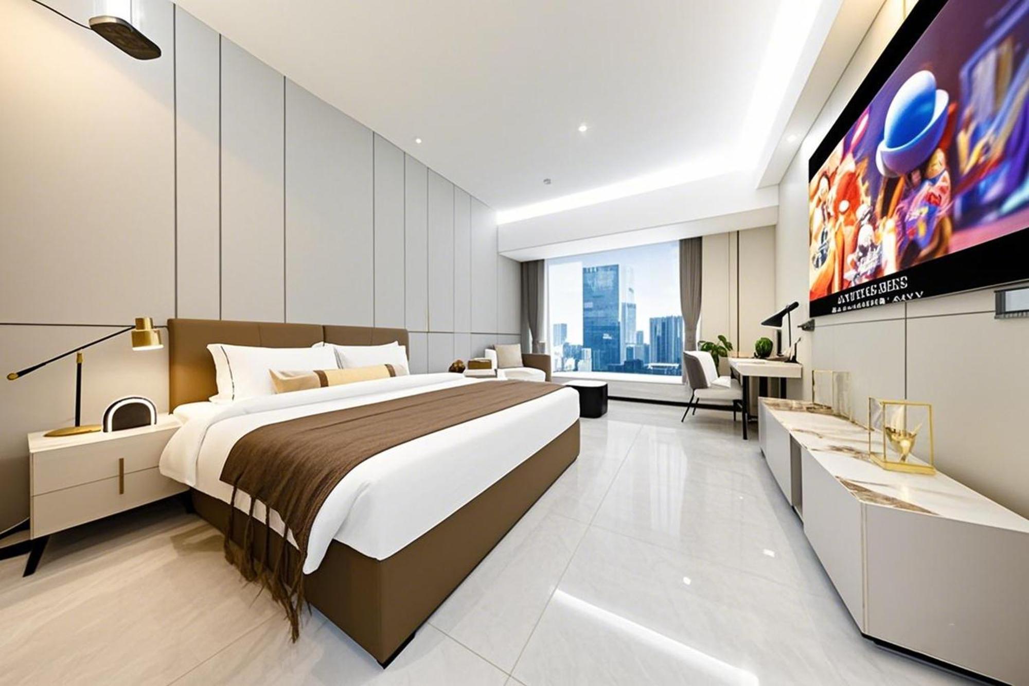 Yu Manju High-Floor Huge-Screen Audiovisual Hotel-Guangzhou Tower Zhujiang New Town Sports West Road Branch Exteriör bild